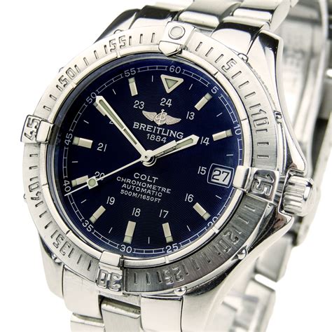 breitling colt automatic a17350 watch|breitling colt automatic 44mm blue.